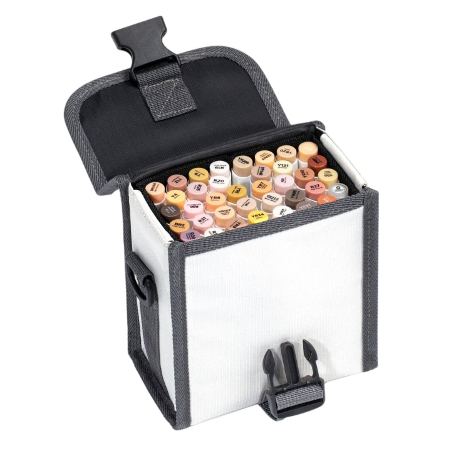 Ohuhu Honolulu: Set de 36 marcadores de alcohol doble punta tonos piel + 1 blender (Punta pincel + biselada) - EDICIÓN LIMITADA