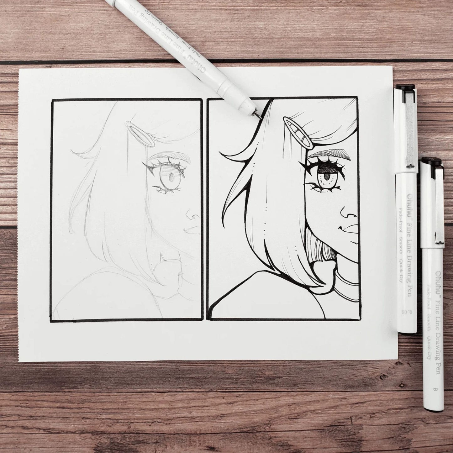 Ohuhu Fineliner: Set de 8 rotuladores para dibujo