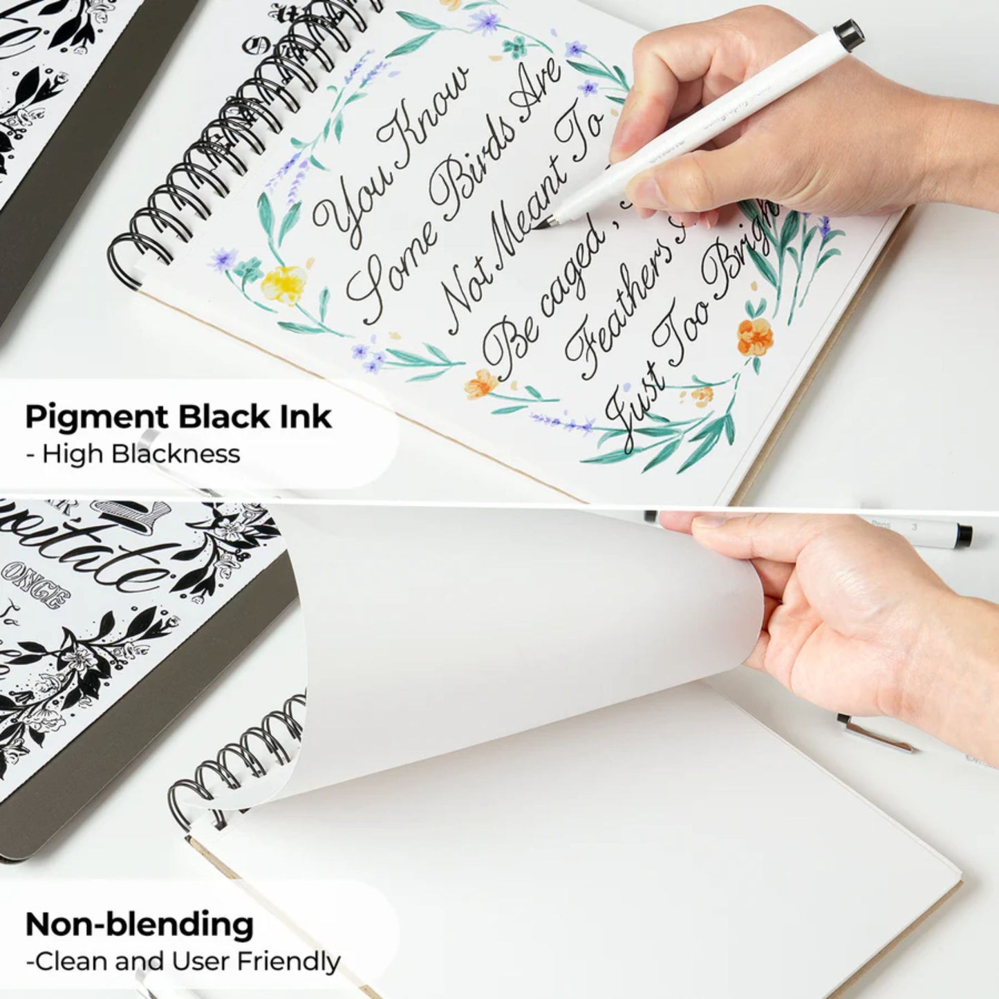 Ohuhu Kailua Pens: Set de 10 bolígrafos para caligrafía
