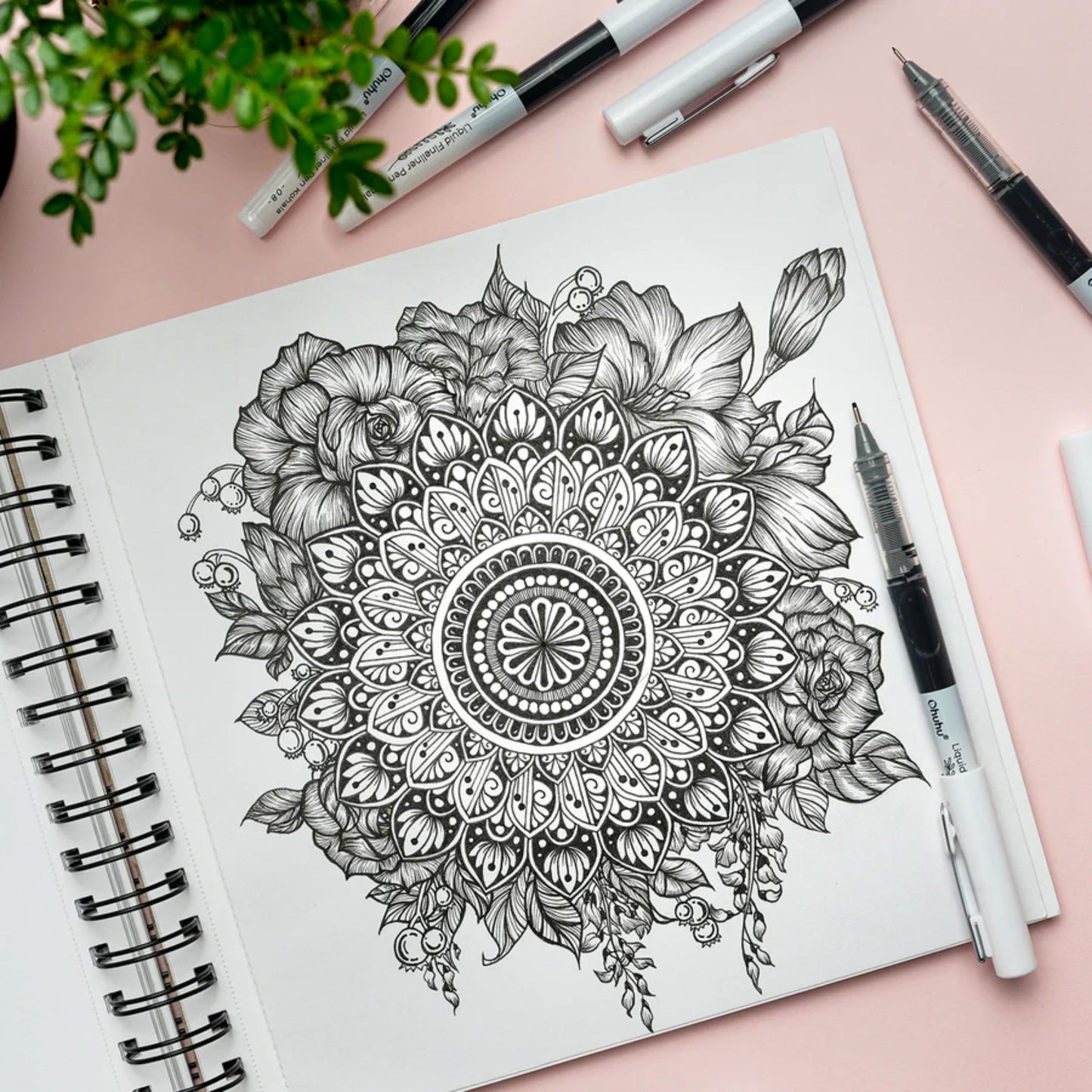 Ohuhu Kohala Pens: Set de 9 rotuladores tinta líquida